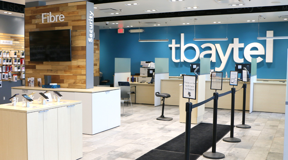 The Tbaytel Store interior